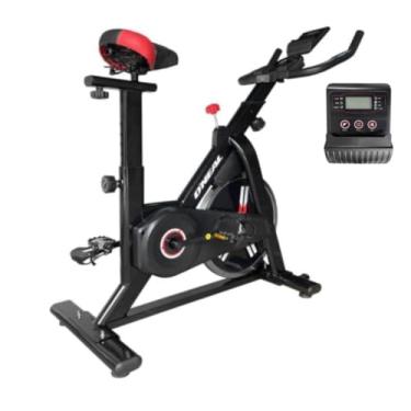 Imagem de Bicicleta Spinning Ergométrica Residencial Silenciosa com Painel LCD, 11kg Flywheel, 15 Níveis de Resistência, Suporta até 120kg