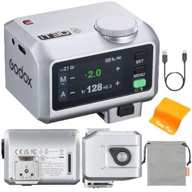Imagem de GODOX Mini flash de câmera iT30Pro C TTL com gatilho e receptor 2.4G integrados 2.4G compatível com câmeras Canon, GN15 ISO100, HSS 1/8000s, bateria de 7,4 V/900 mAh, tempo de reciclagem de 1,5 s, 560