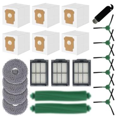 Imagem de Aomiduo Peças de reposição para iRobot Roomba Plus 405 (G181/G185) 505 Combo Robot Aspirador Acessórios, 2 escovas de rolo, 3 filtros, 4 esfregões, 6 escovas laterais, 6 sacos de vácuo