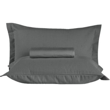 Imagem de Kit Colcha Solteiro Algodão Piquet Favo Gênova Cores Teka 2 Peças, Cin