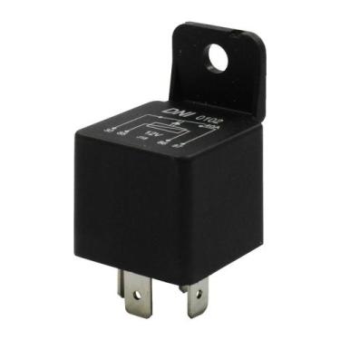 Imagem de Rele Auxiliar Universal 12v 40a 4 Pinos C/suporte - DNI