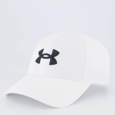 Imagem de Boné Under Armour Blitzing Adj Branco e Preto, Único