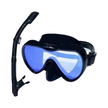 Imagem de Máscara De Mergulho Profissional À Prova d'Água Com Óculos De Silicone