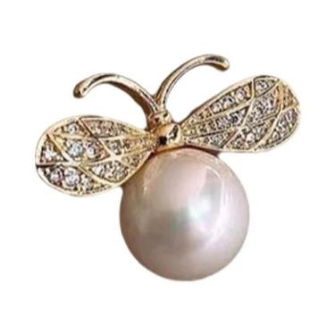 Imagem de Broche De Flor Feminino Com Laço Em Metal, Pin De Lapela Anti-reflexo,