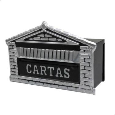 Imagem de Caixa De Correio Tijolinho Popular 12x25 Para Muro Cinza - Nossa Kasa