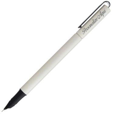 Imagem de Caneta Crown Geek Tinteiro Personalizada Original Gravação Nome Simbolo Presente Aniversario Formatura Empresa Luxo Escritorio (Branco)