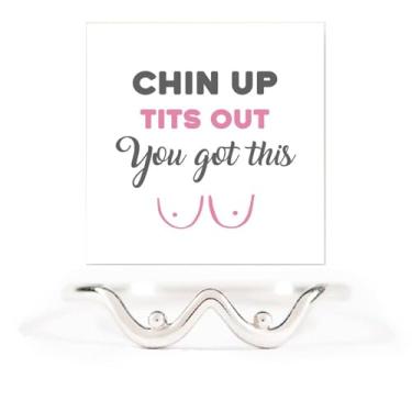 Imagem de AIETUE Anel Chin Up Tits Out, Prata Engraçado Declaração Boobie Anéis de Cobre Não Manchas Incentivam Confiança Amizade BFF Anéis Presente de Joias Significativas, 9, Cobre, Sem pedra preciosa