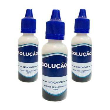 Imagem de Kit 3x Reagente Medição Teste Alcanalidade de Piscina - Indicador - Aq