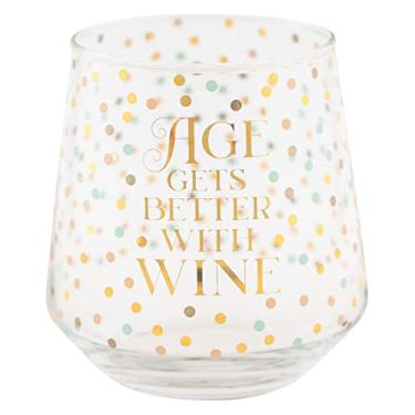 Imagem de Karma Presentes, taça de vinho chique sem haste, presente de inauguração de casa, fica melhor