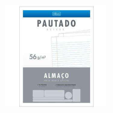 Imagem de Papel almaço com pauta e margem com 16 folhas - Tilibra