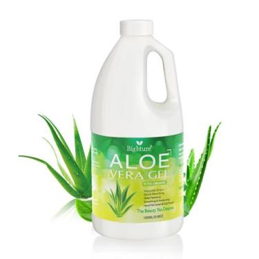 Imagem de Gel de Aloe Vera BIGHTURE 100% extraído de folhas recém-cortadas