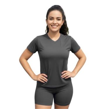Imagem de Camiseta Feminina Manga Curta Dryfit Fitness Academia - Ast Store, GG,