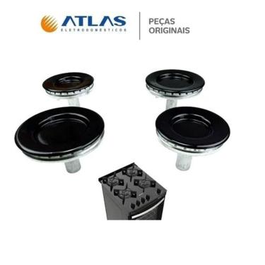 Imagem de Kit 4 Espalhadores Queimadores Para Fogão Atlas Agile Glass