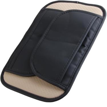 Imagem de KEWAYO Capa de console central de carro, capa de descanso de braço de carro de microfibra atualizada com 2 sacos de armazenamento, capa universal de apoio de braço para caixa de armazenamento de carro