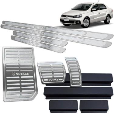 Imagem de Soleira Pedaleira Auto Descanso Voyage 2010 A 20 Prata Ar