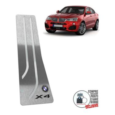 Imagem de Descanso De Pé Aço Inox Bmw X4 2015 A 2018 Prata