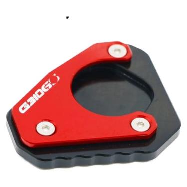 Imagem de Acessórios de motocicleta Placa de extensão de suporte CNC Suporte lateral para pé Almofada de ampliação compatível com G310GS G 310GS G 310 GS 2017-2023 (G310gs Vermelho 17-21)