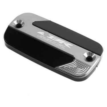 Imagem de Compatível com CB650R CBR650R CBR 650R CB 650 R 2019-2024 Acessórios de motocicleta Tampa do reservatório de fluido de freio dianteiro tampa do tanque de óleo meia (CBR650R cinza)