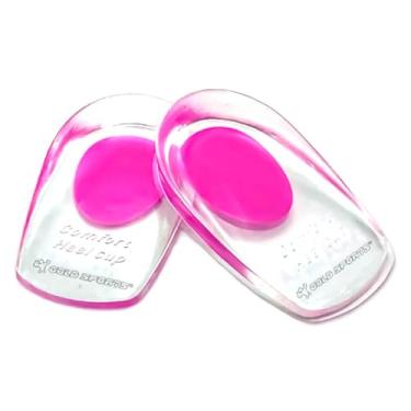 Imagem de Calcanheira em Gel Ortopédica para Esporão de Calcâneo, Par Silicone Gel Macio Anatômico Alívio da Dor, Amortecimento de Impacto, Lavável e Reutilizável, Conforto para Pés (Rosa, Único)