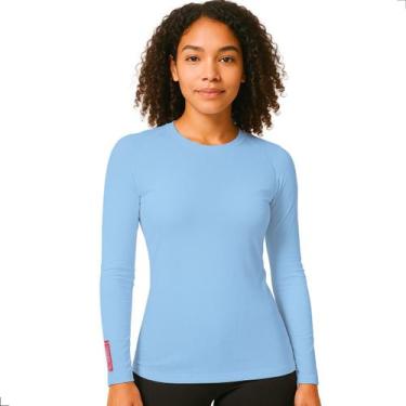 Imagem de Camisa Térmica Feminina Proteção Uv 50 segunda Pele Tempestal, Azul, G