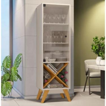 Imagem de Cristaleira Graça Jcm Movelaria - Off-cinamomo