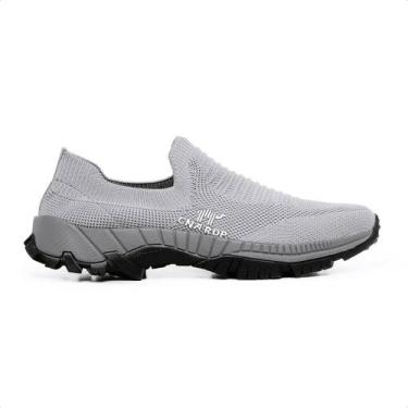 Imagem de Tênis Sapatilha Casual Masculino Malha Knit Respirável Antiderrapante 