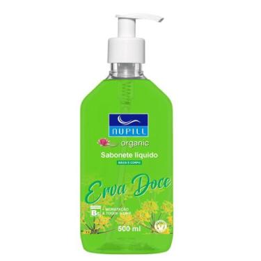 Imagem de Sabonete Líquido Mãos e Corpo Erva Doce Nupill 500ml