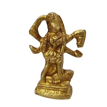 Imagem de Shiva Lingam Shop Brass Kali MATA Statue – 2.75-Inch Standing Maa Kali Idol for Good Luck and Protection – Hindu Goddess Religious Figurine for Home Temple, Spiritual Decor, or Gifting