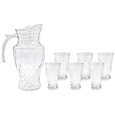 Imagem de JOGO DE JARRA EVEREST 1,8L E COPOS 250ML C/ 7 PCS - CM06