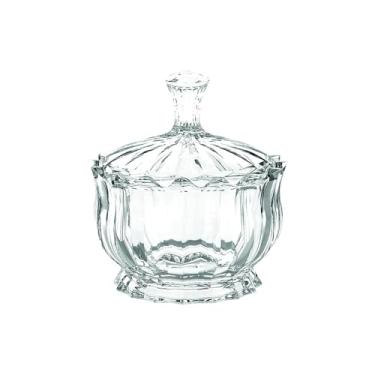Imagem de Bomboniere Vidro com Tampa – Pote Decorativo Transparente para Doces e Balas
