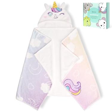 Imagem de HECCEI HoodieHug Toalhas de bebê, toalha de banho de lã coral premium com tamanho grande ultra absorvente para conforto do bebê - ótimo presente para recém-nascidos, crianças pequenas e crianças