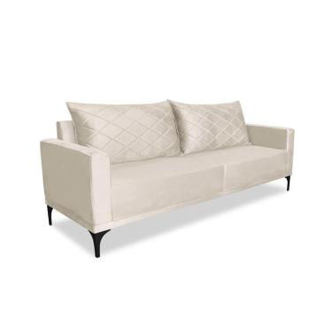 Imagem de Sofá 2 Lugares Eros Veludo Bege 160 cm