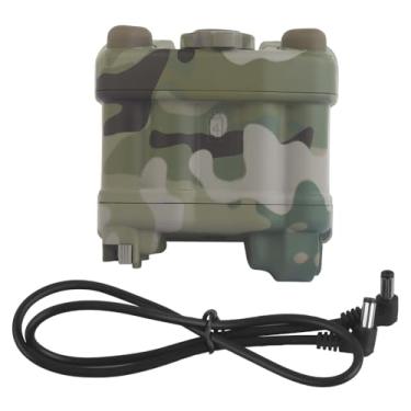 Imagem de Modelo fictício de capa de bateria AN/PVS-31 compatível com Milsim, Airsoft, Cosplay, com suporte de gancho para rápido, capacetes táticos Wendy traseiros como modelo de pacote de bateria NVG, suporte
