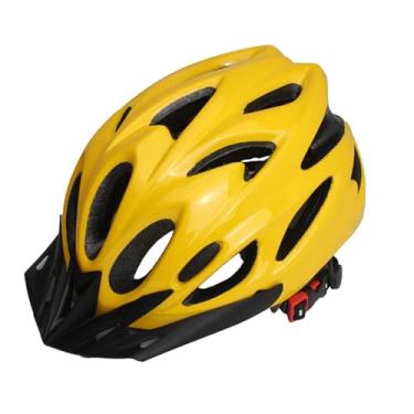 Imagem de UGPLM Capacete de bicicleta Capacete de bicicleta Conforto Resistente a altas temperaturas Respirabilidade para adultos Absorção de choque Confiável Leve, Amarelo