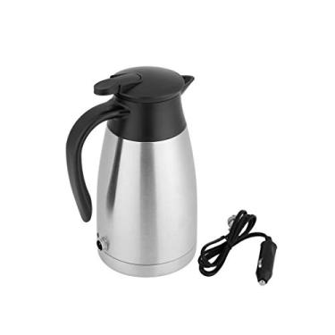 Imagem de Chaleira elétrica de aço inoxidável para carro, automóvel, portátil, viagem, viagem, chaleira elétrica, bule de chá, bule de chá esperançoso