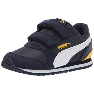 Imagem de PUMA Tênis infantil unissex St Runner 2 Nl V, Peacoat-puma - dente-de-leão branco, 3 Little Kid