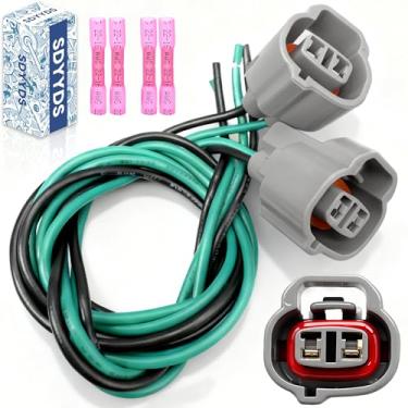 Imagem de SDYYDS 2 peças 6U2Z14S411DA Conector de Válvula de Purga de Vapor Chicote de Fiação Compatível com Lexus Toyota Mazda Nissan Subaru Mitsubishi Volvo Pontiac Scion&More Substitui 88974056, 88987964, S