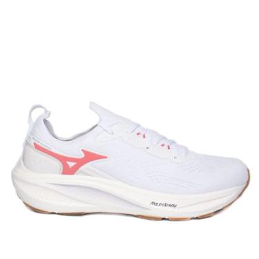 Imagem de Tênis Feminino Mizuno Sunrise Branco/Rosa, Branco, Rosa, 34