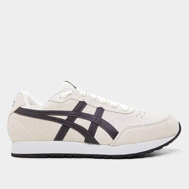 Imagem de Tênis Couro Asics Forest Masculino, Creme, Cinza, 39