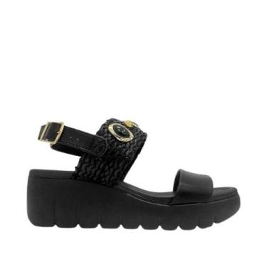 Imagem de Sandália Anabela Moleca 5536,110 Preto, 36