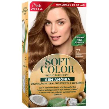 Imagem de Kit Tintura Soft Color Marrom Dourado 77 Soft Color