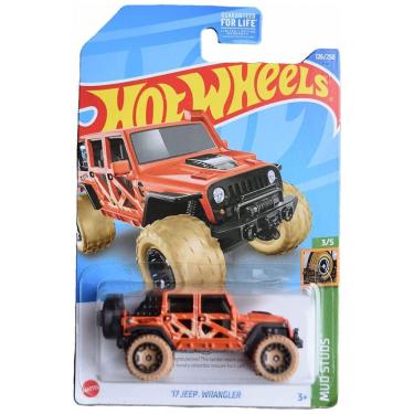 Imagem de Carrinho Hot Wheels Jeeps Wrangler, Mud Studs 34, Treasure Hunt