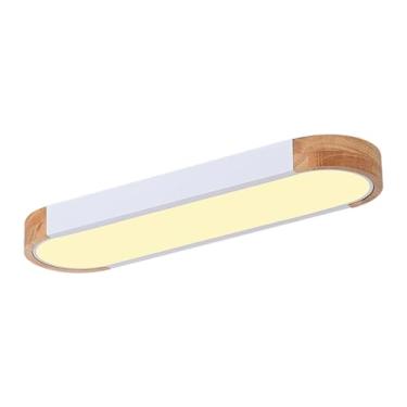 Imagem de Plafon Woodbury 50Cm 24W 3000K/4000K/6000K Brano C/Madeira (Ref:1524)