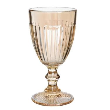 Imagem de Conjunto 6 Taças Athena Ambar Dourado de Vidro 340ml - Wincy (VDA03088)