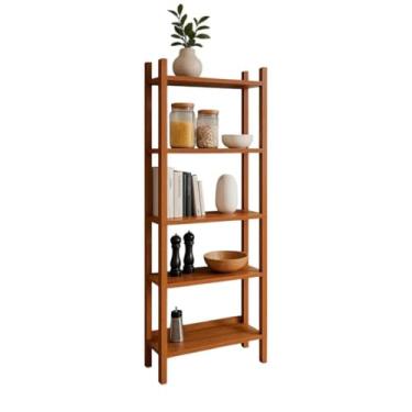 Imagem de Estante Industrial Em Mdp | Prateleira Para Livros | Para Quarto, Sala E Cozinha | DecoraçãO De Ambientes(Nature)