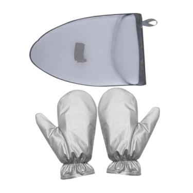 Imagem de AFXGUSD Tapete de Passar Roupa com Gola de Ferro, Tábua de Passar a Vapor Anti-vapor, Luvas de Passar Roupa