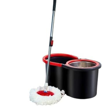 Imagem de Mop Girátorio Cleaner Profissional Balde com Centrífuga 14L Refil Duplo e Cabo Reforçado