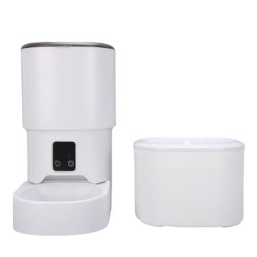 Imagem de GLOGLOW Alimentador Inteligente para Animais de Estimação, Dispensador Automático de Plástico e Bebedouro Com Controle Remoto, Design de Baixo Ruído, Grande Capacidade para Cães e Gatos