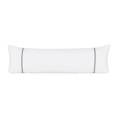 Imagem de Fronha Body Pillow Altenburg Bordados em Cetim 300 Fios Cerclê Preto