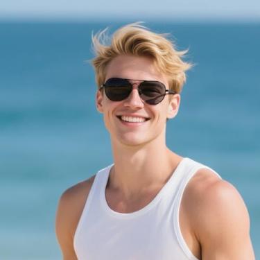 Imagem de Óculos de sol aviador polarizados para homens e mulheres – Estilo piloto clássico com ajuste confortável para atividades ao ar livre, Armação preta - preta, F